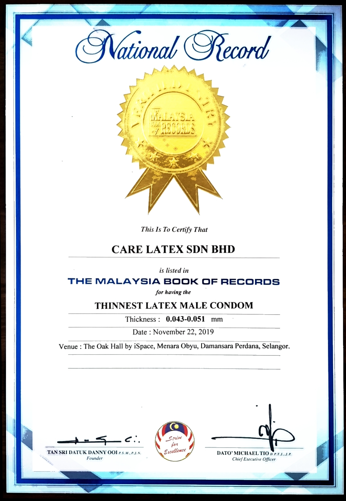 MBR Cert -Thinnest Condom Msia 2019